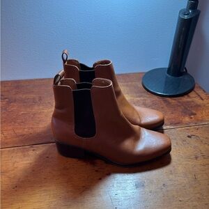 Brown Leather Ankle Boots size 8